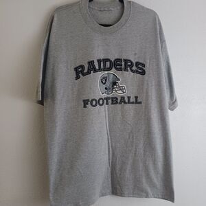 Raiders Football gray short sleeve t shirt size 2X